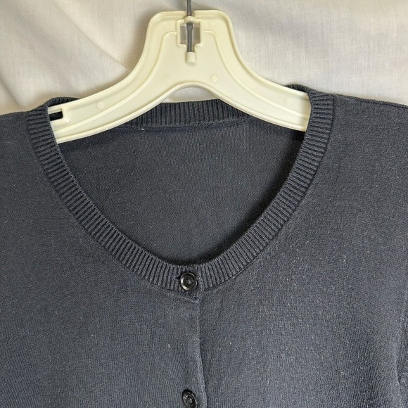 Coach 1941 Black Cardigan Women’s S Long Sleeve Crew Neck Button Front Sweater - Picture 2 of 9